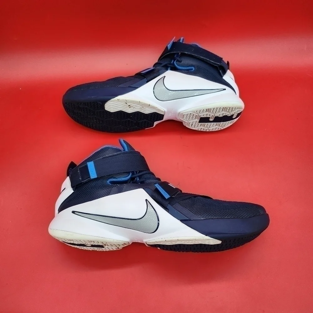 Nike Shoes Mens 17 Lebron Soldier IX Basketball 749498-402 Blue White Grey